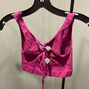 urban outfitters laceup bra top